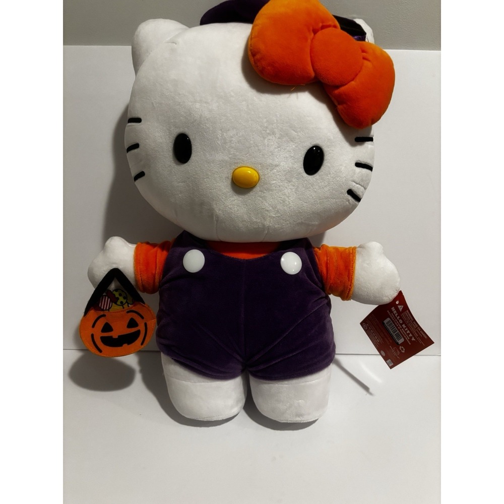 NEW Hello Kitty Tall Halloween Witch Greeter 22"‎ Plush